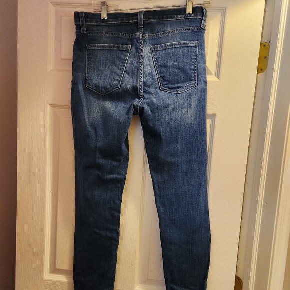 CURRENT/ELLIOTT Dark Wash Jeans THE HIGHWAIST STILETTO in Sahara Destroy Size 29 - Picture 7 of 9